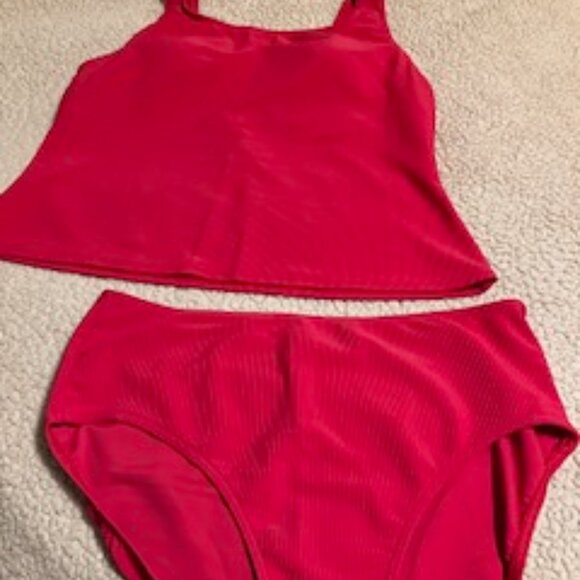 L.L.Bean 2 piece swimsuit Size 16 Regular - Picture 1 of 14